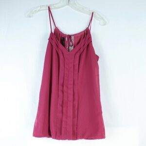 Maurices Dark Pink Tank Top Blouse Womens Size M